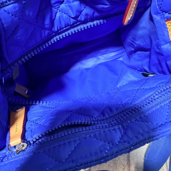 MZ WALLACE Mini Box Tote Crossbody Bag Blue Quilted RARE color - Picture 6 of 10